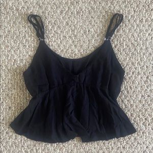 Brandy Melville black flowey top